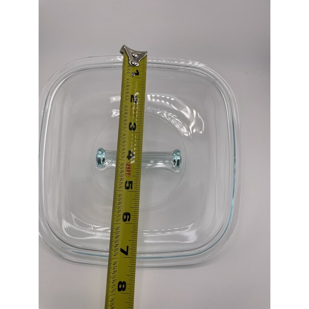 Pyrex Glass Lid 7.25” Square #648C Replacement For Corningware Casserole Dish - Picture 3 of 4